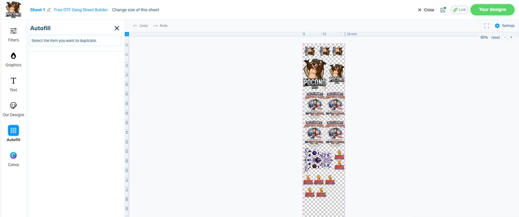 Free DTF Gang Sheet Builder