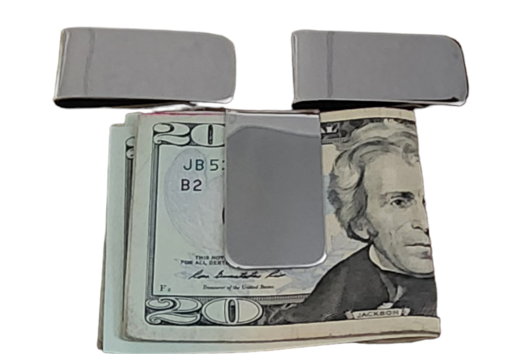 Engraved Silver or Gun Metal Money Clip Black Money Clip Blank Laser fiber laser C02 Blanks Wholesale Engraved laser blanks engraver