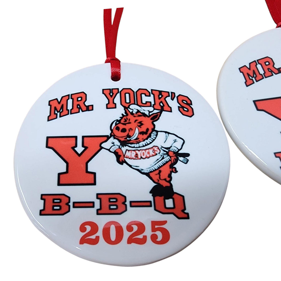 Custom Logo Ceramic Christmas Round Ornament | Personalized Full Color Logo Design for Clients Gifts & Bulk Wholesale