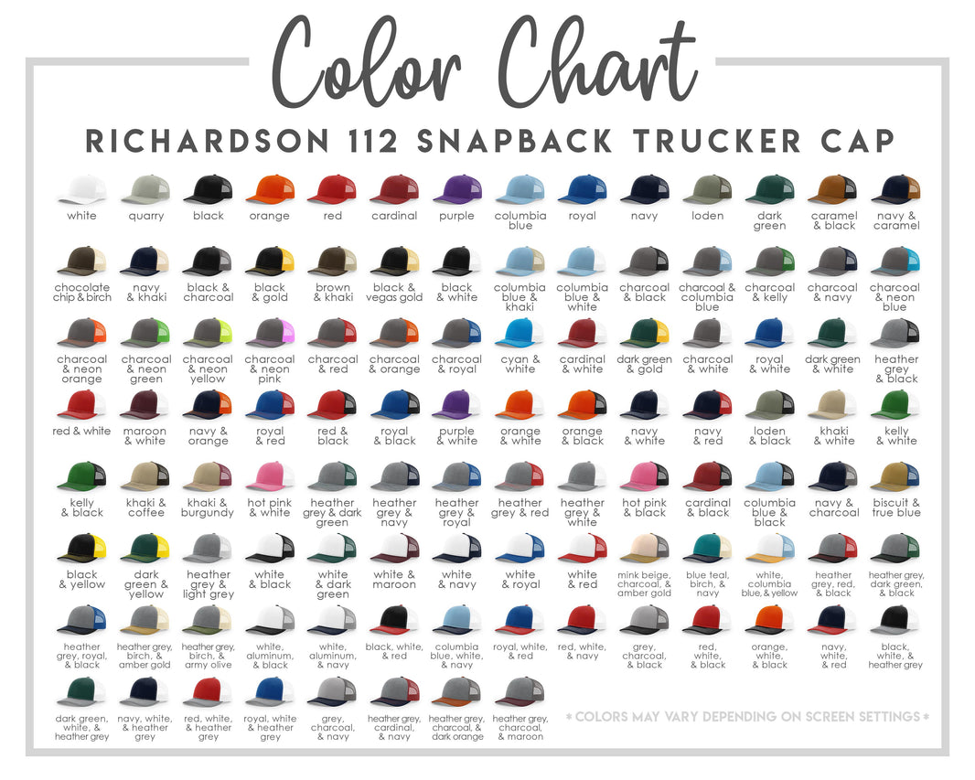 Custom Logo Snapback Trucker Richardson 112