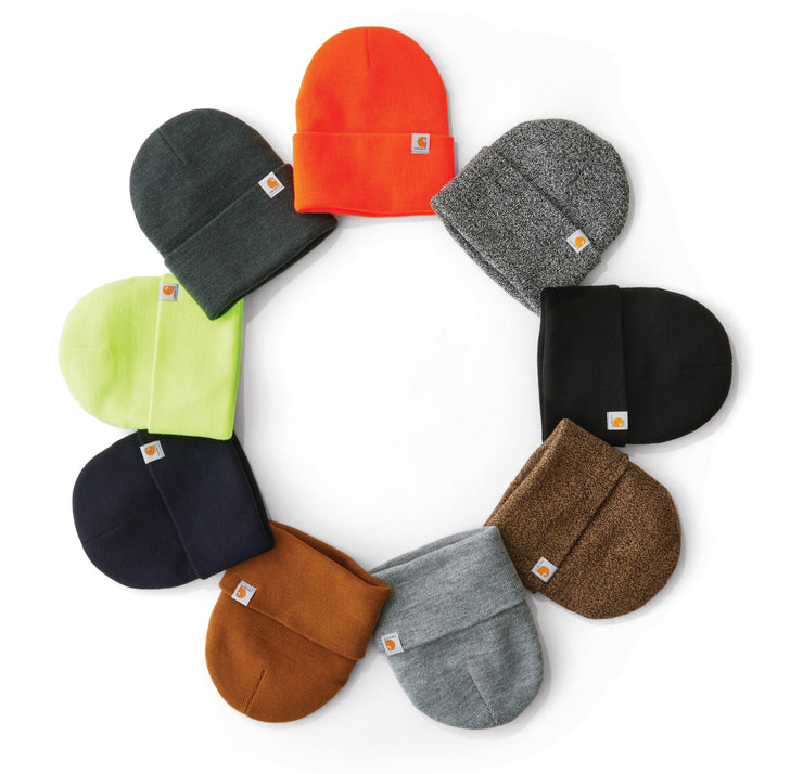 Custom Logo Leather Patch Beanie – Carhartt® Watch Cap 2.0