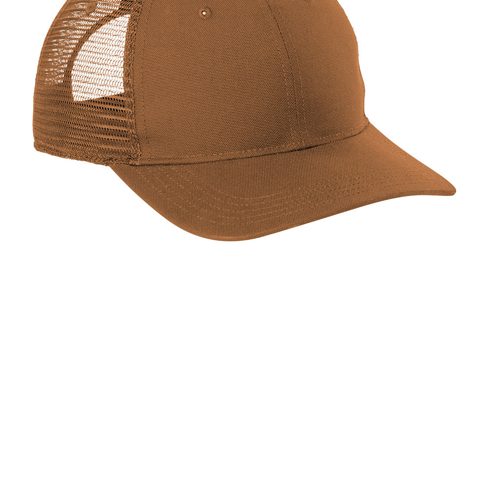 Custom Logo Leather Patch Cap - Carhartt® Canvas Mesh Back Cap CT105298