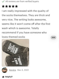 Funny Gift - Papa Is Resting His Eyes Do Not Disturb Socks