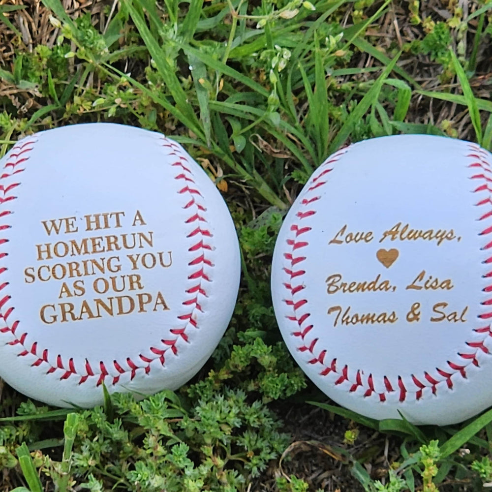 Custom Grandpa Fathers Day Baseball Gift