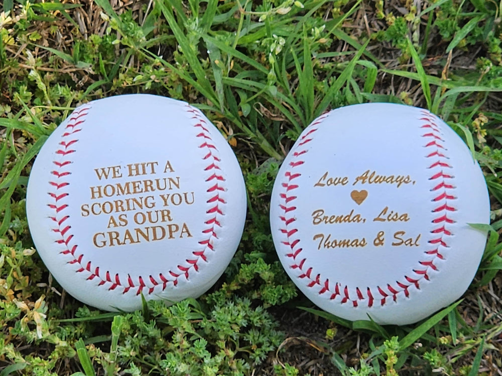 Custom Grandpa Fathers Day Baseball Gift