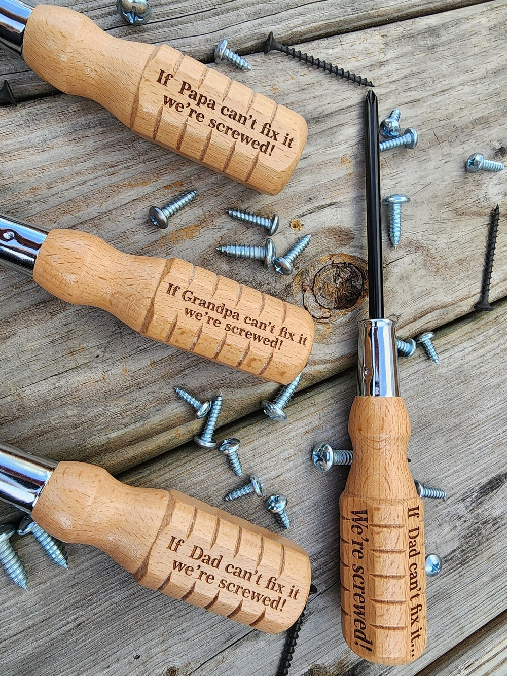 Custom Funny Screwdriver Personalized Gift for Dad