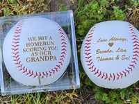 Custom Grandpa Fathers Day Baseball Gift