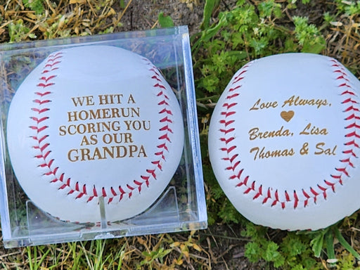 Custom Grandpa Fathers Day Baseball Gift