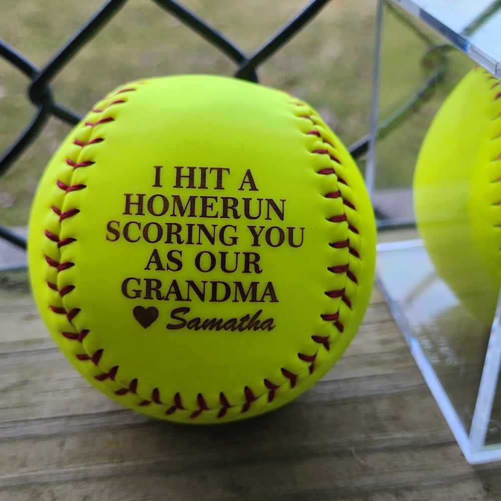 Custom Softball Gift for Dad