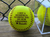 Custom Softball Gift for Dad
