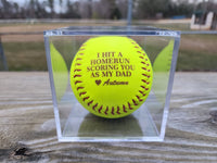 Custom Softball Gift for Dad