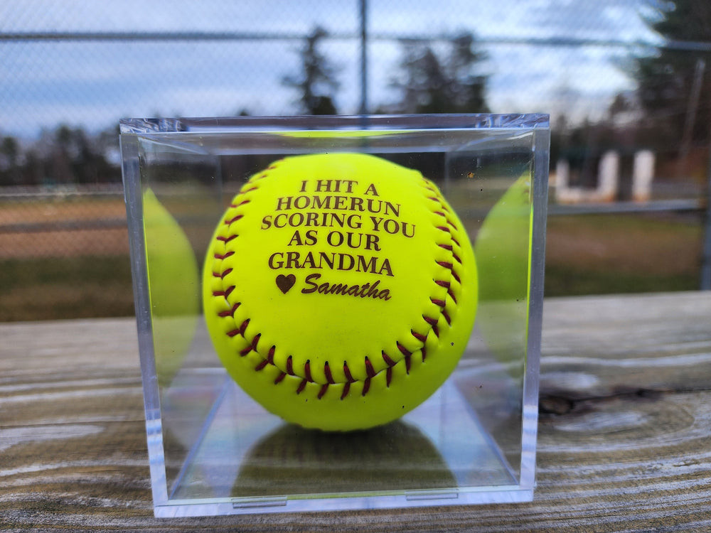 Custom Softball Gift for Dad