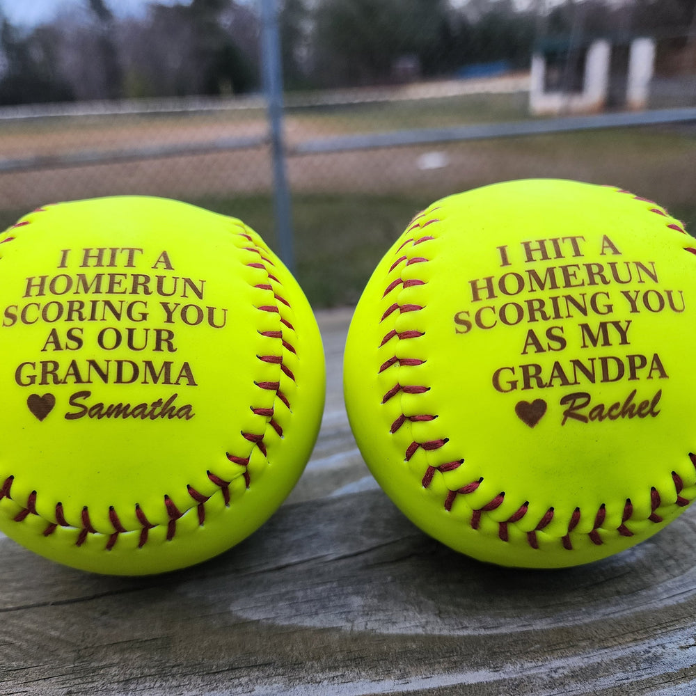Custom Softball Gift for Dad