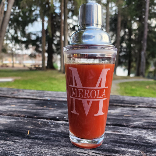 Custom Engraved Cocktail Shaker Set Highball Whiskey Glasses