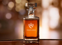 Whiskey Decanter Set - Custom Engraved Glasses for Gifts, Personalized Logo Design, Perfect for Clients & Bulk Orders